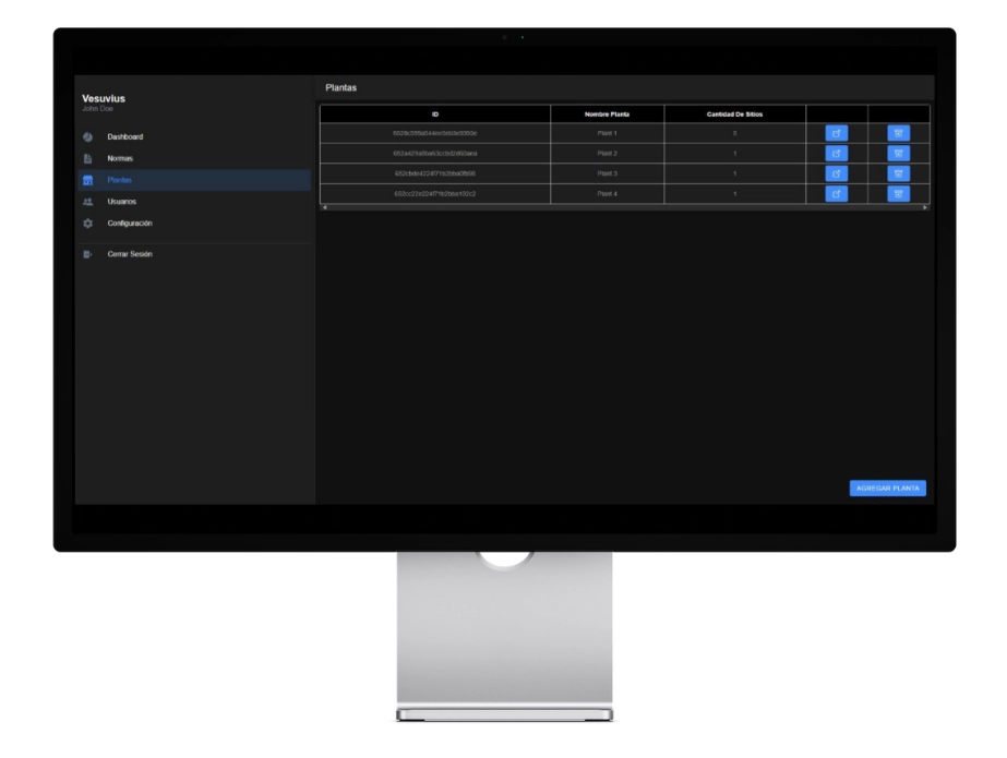 Screenshot de la aplicacion de Legiswave